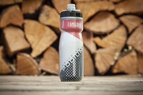 CamelBak Podium Chill Bike Insulated Squeeze Water Bottle Navy Stripe, 24oz