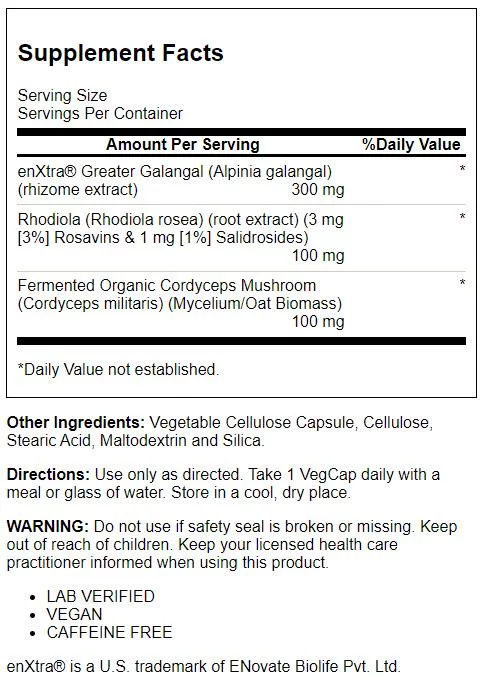 Solaray SharpMind Energy, Energy Support and Mental Alertness Nootropic Supplement for Focus, Memory, Men, Women, Each Caffeine Free Pill, Vegan, 60 Day Money Guarantee, 30 Serv 30 VegCap Pills