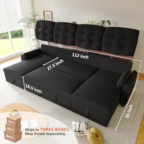 Ucloveria Sleeper Sofa Bed, 86