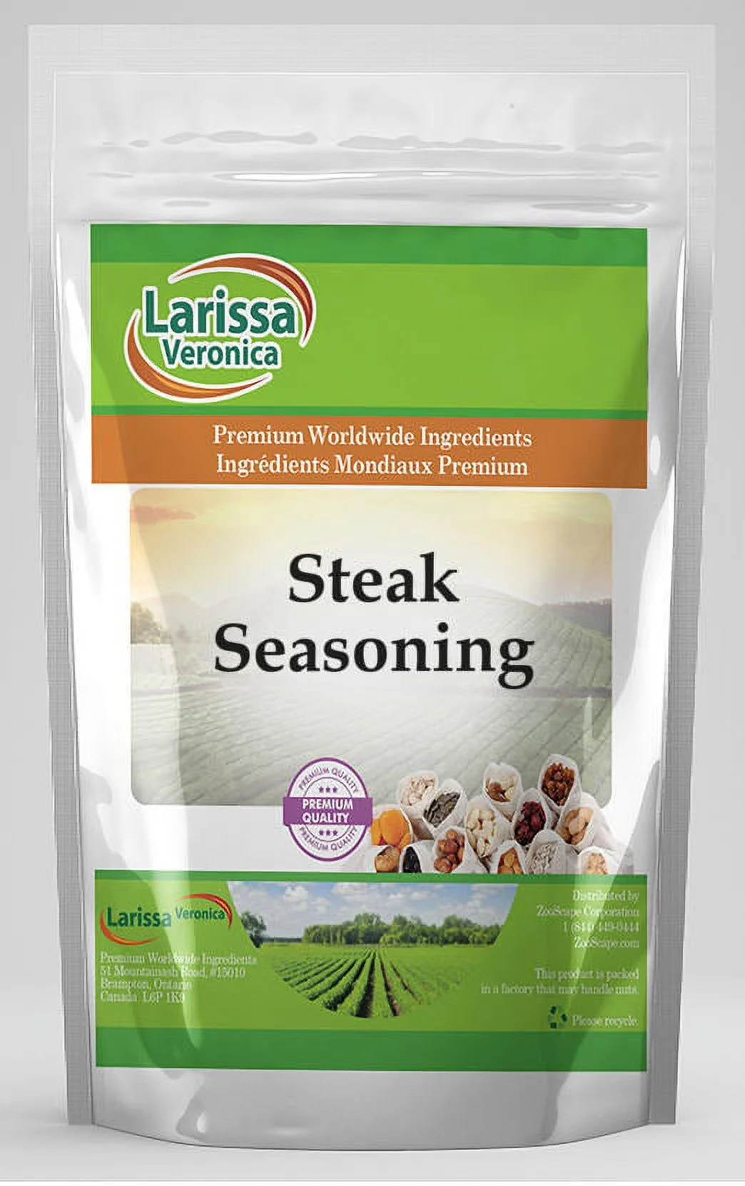 Larissa Veronica Steak Seasoning, (8 oz, 2-Pack, Zin: 525922)