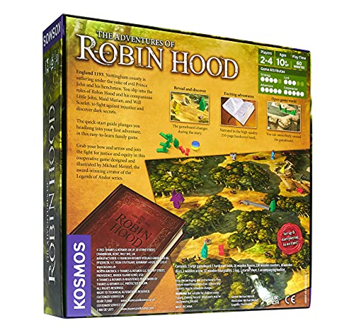 The Adventures of Robin Hood | A Kosmos Game | Family-Friendly, Cooperative, Role-Player, Story-Driven Game for 2 to 4 Players, Ages 10 and up