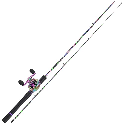 Sougayilang Fishing Rod and Reel Combo, Baitcasting/Spinning Combo, IM7 Graphite Blank Rods with EVA Handle
