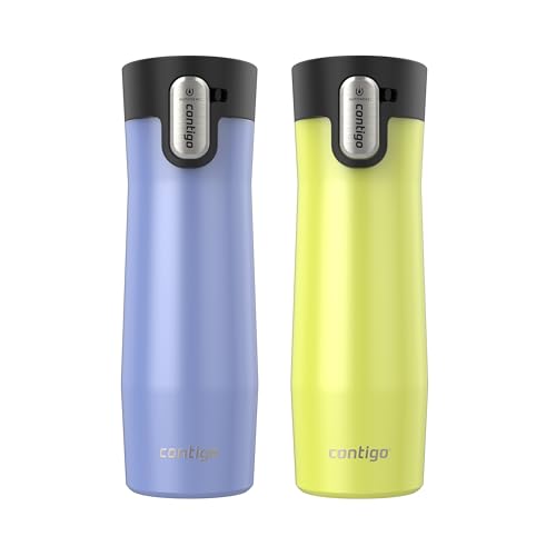 Contigo AUTOSEAL West Loop Vacuum-Insulated Stainless Steel Travel Mug with Easy-Clean Lid 20 oz Sake