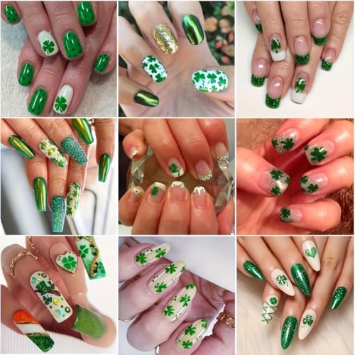 16 Sheets 7 Holiday Nail Art Stickers, Variety Pack All Season Nail Decals for All Year with Tweezers, 3D Self-Adhesive Nail Decoration - with 4th of July Easter Halloween Fall Christmas Valentine