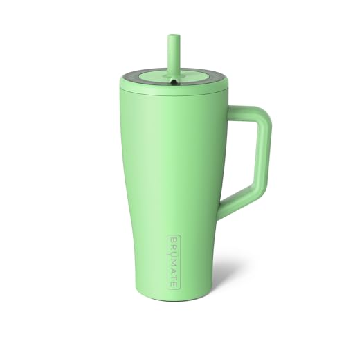 BrüMate Era 40 oz Tumbler with Handle and Straw | 100% Leakproof Insulated Tumbler with Lid and Straw | Made of Stainless Steel | Cup Holder Friendly Base | 40oz (Nightfall Blue)