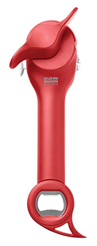 Kuhn Rikon Auto Safety LidLifter/Can Opener with Ring Pull, 8 x 2.5 x 2.75 inches, Black