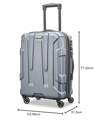 Samsonite Centric Hardside Expandable Luggage with Spinner Wheels, Blue Slate, Carry-On 20-Inch
