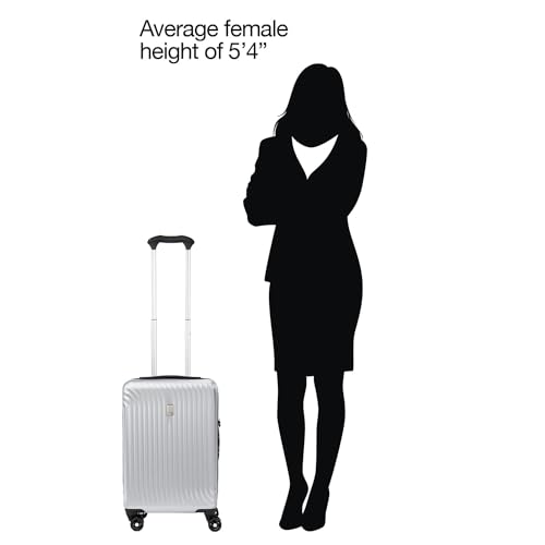 Travelpro Maxlite Air Hardside Expandable Carry on Luggage, 8 Spinner Wheels, Lightweight Hard Shell Polycarbonate Suitcase, Shadow Grey, Carry On 21-Inch