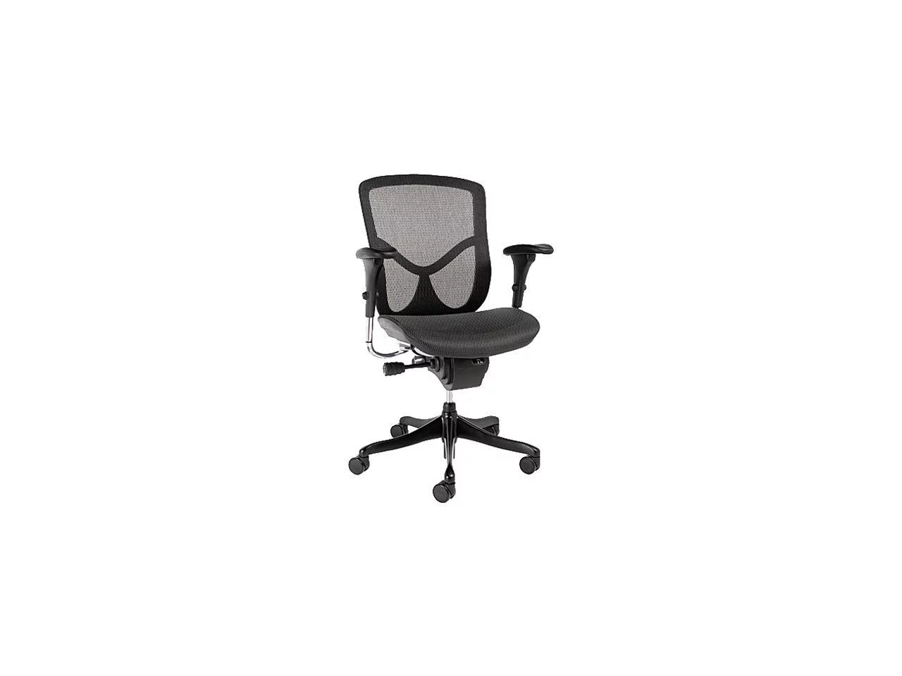 Alera EQ Series Ergonomic Multifunction Mid-Back Mesh Chair, Supports Up to 250 lb, Black