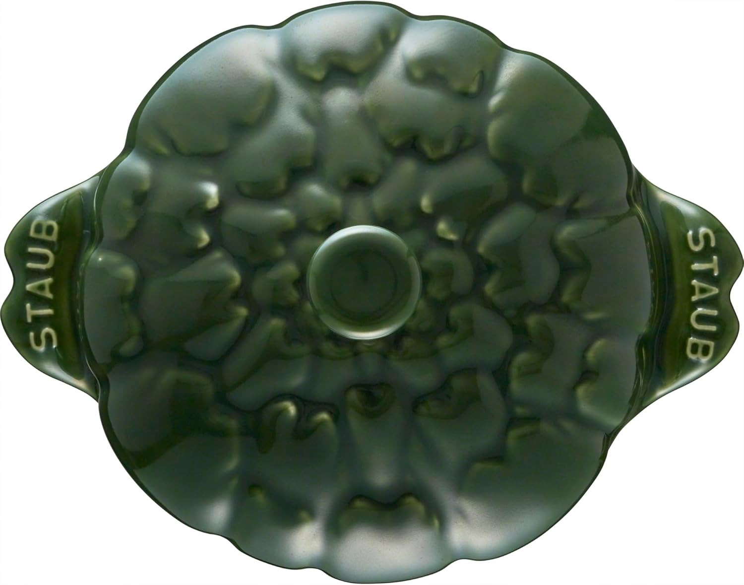 STAUB Ceramics Dutch Oven 16-oz Petite Artichoke Cocotte, Basil