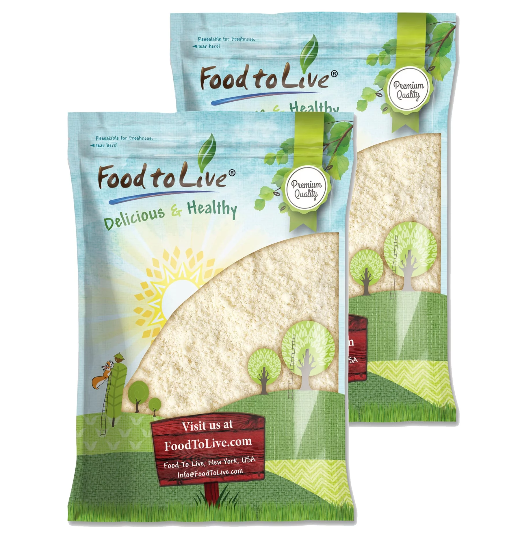 Blanched Almond Flour, 12 Pounds — Kosher, Vegan — by Food to Live