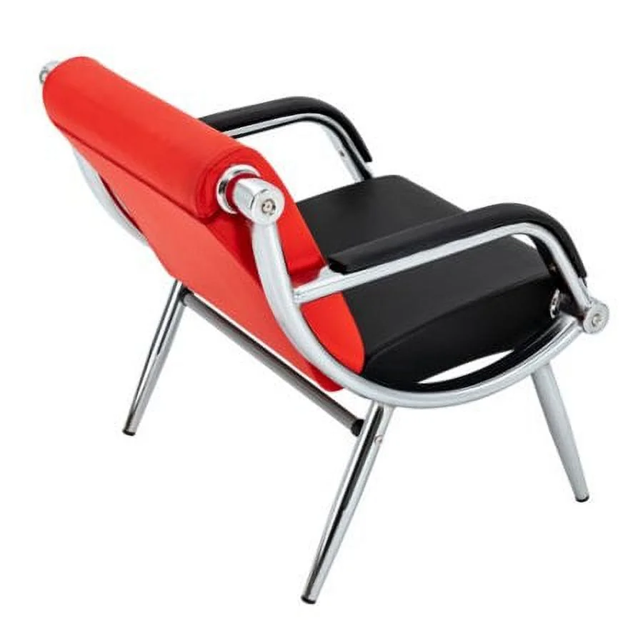 2PCS PU Leather Guest Chair Reception Waiting Room Office Desk Side Chairs NEW