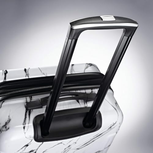 American Tourister Moonlight Hardside Expandable Luggage with Spinner Wheels, Blue Terazzo, 2-Piece Set (20/28)