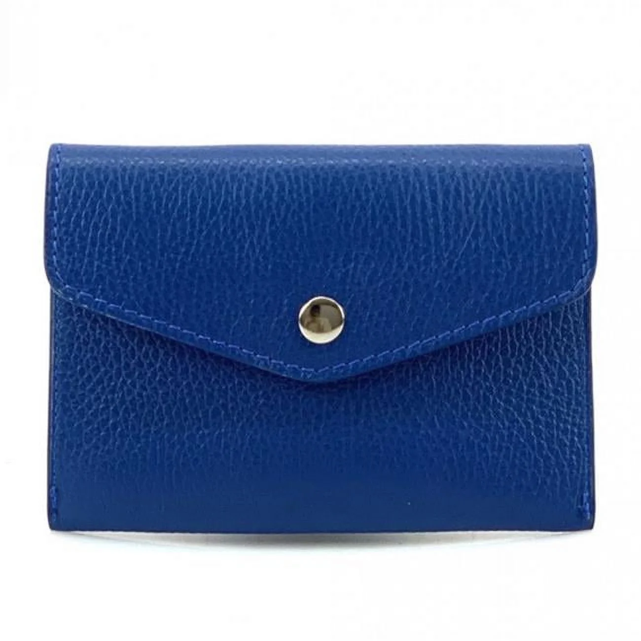 Italian Artisan  Lorenzo Mini Slim leather Wallet, Electric Blue - Small