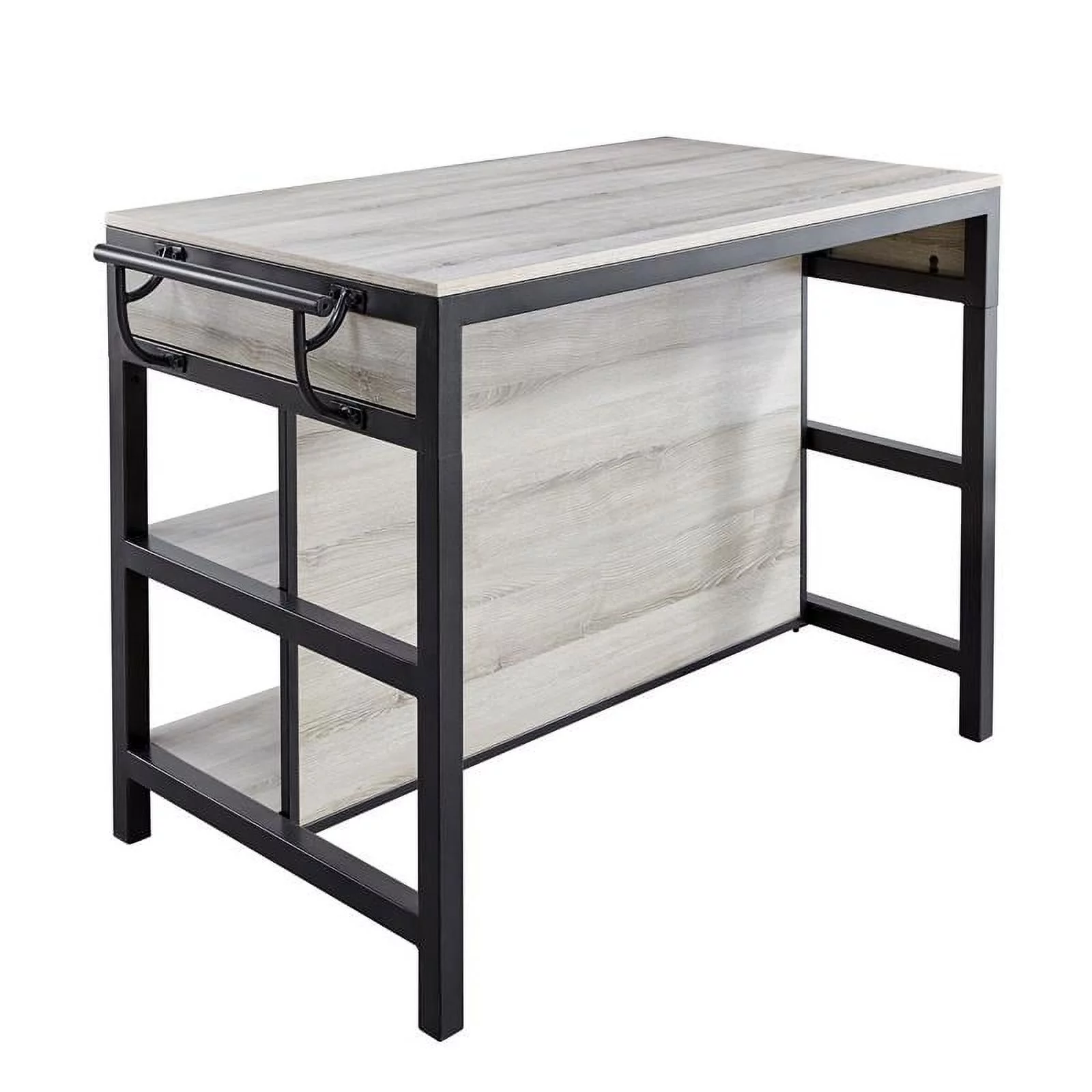 Steve Silver Carson Counter Height Dining Table in Weathered Driftwood