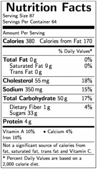 Sweet Street 16 Slice Blondie Toffee Crunch Dessert Bar, 1.41 Kilogram -- 4 per case