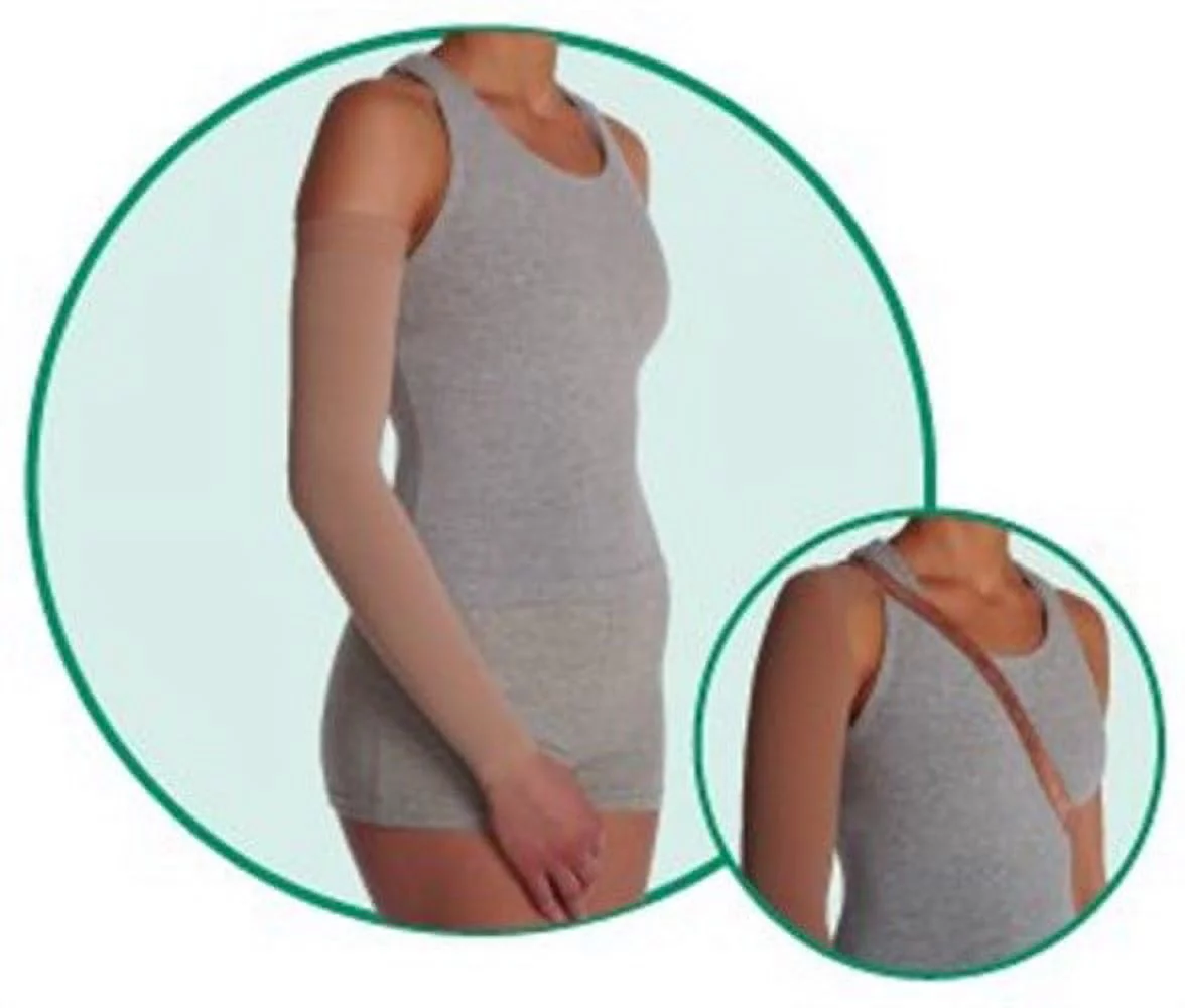 3511 Dynamic Lymphedema Armsleeve w/Shoulder Strap - 20-30 mmHg Reg Long 3511CHL-P