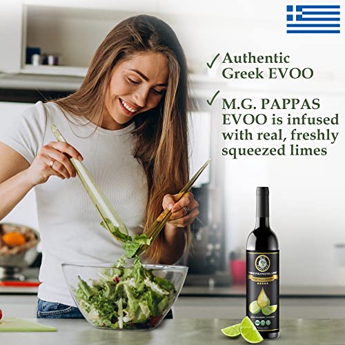 M.G. PAPPAS High Polyphenol Rich Olive Oil - New Harvest - Extra Virgin Olive Oil Polyphenol Lab Report 714mg/kg - Cold Pressed & Unfiltered - High Hydroxytyrosol Greek Olive Oil - Award Winning - 12.7 Oz 375ml
