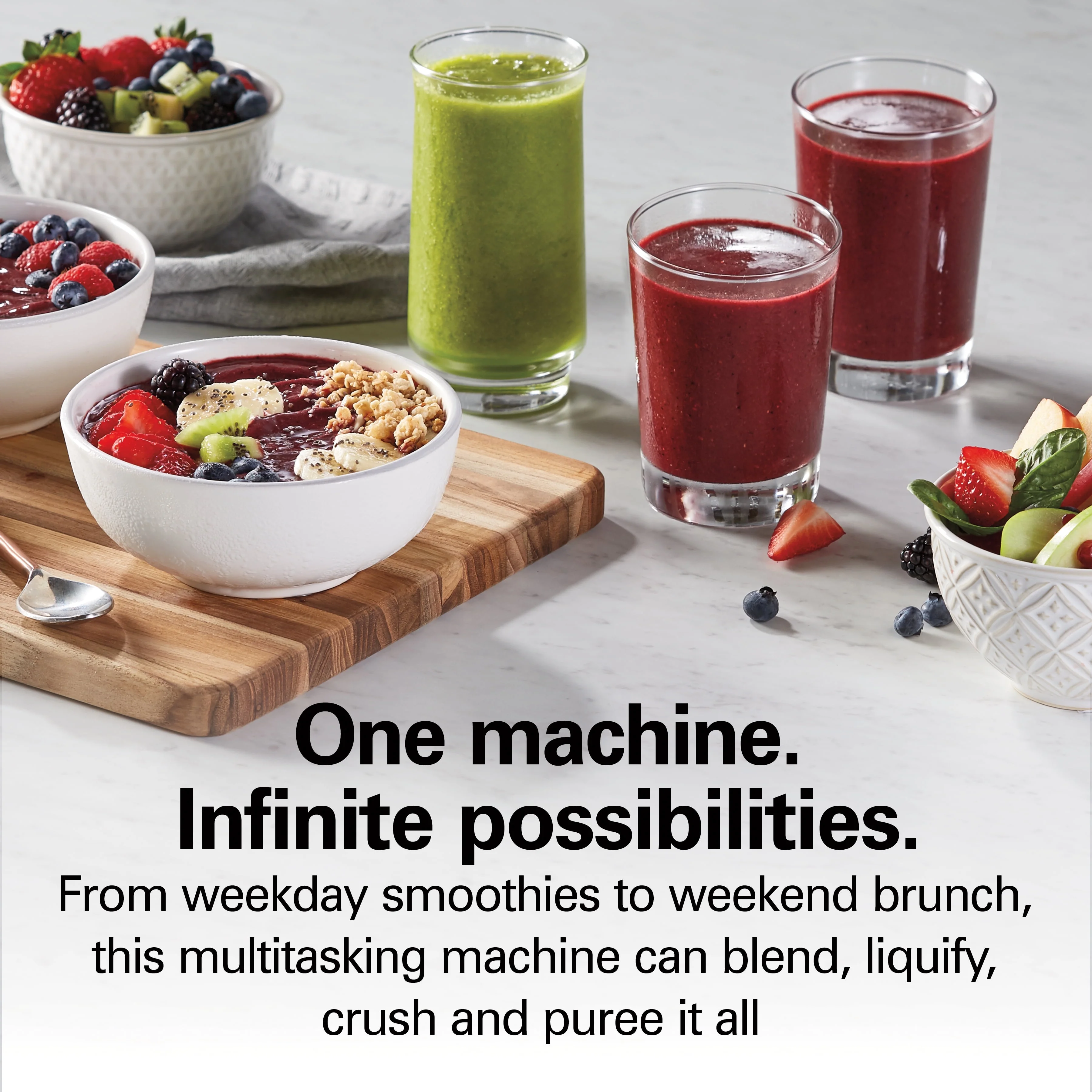 Hamilton Beach PowerMax Professional-Performance Blender for Shakes and Smoothies, Puree and Ice Crush, 48oz BPA-Free Glass Jar, 1680 Watts, Stainless, Gray, 58600