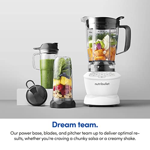 NutriBullet ZNBF30500Z Blender Combo 1200 Watt Dishwasher Safe Plastic food blender