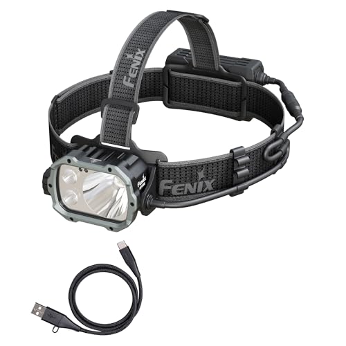 Fenix HP35R 4000 Lumen USB-C Rechargeable Headlamp, with Spotlight, Floodlight and red Light for Search and Rescue, Outdoor use, Emergencies, and More