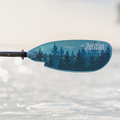 Pelican Symbiosa Kayak Paddle - Adjustable Fiberglass Shaft with Nylon Blades - Lightweight - 90.5in 240cm to 98.5in 250cm