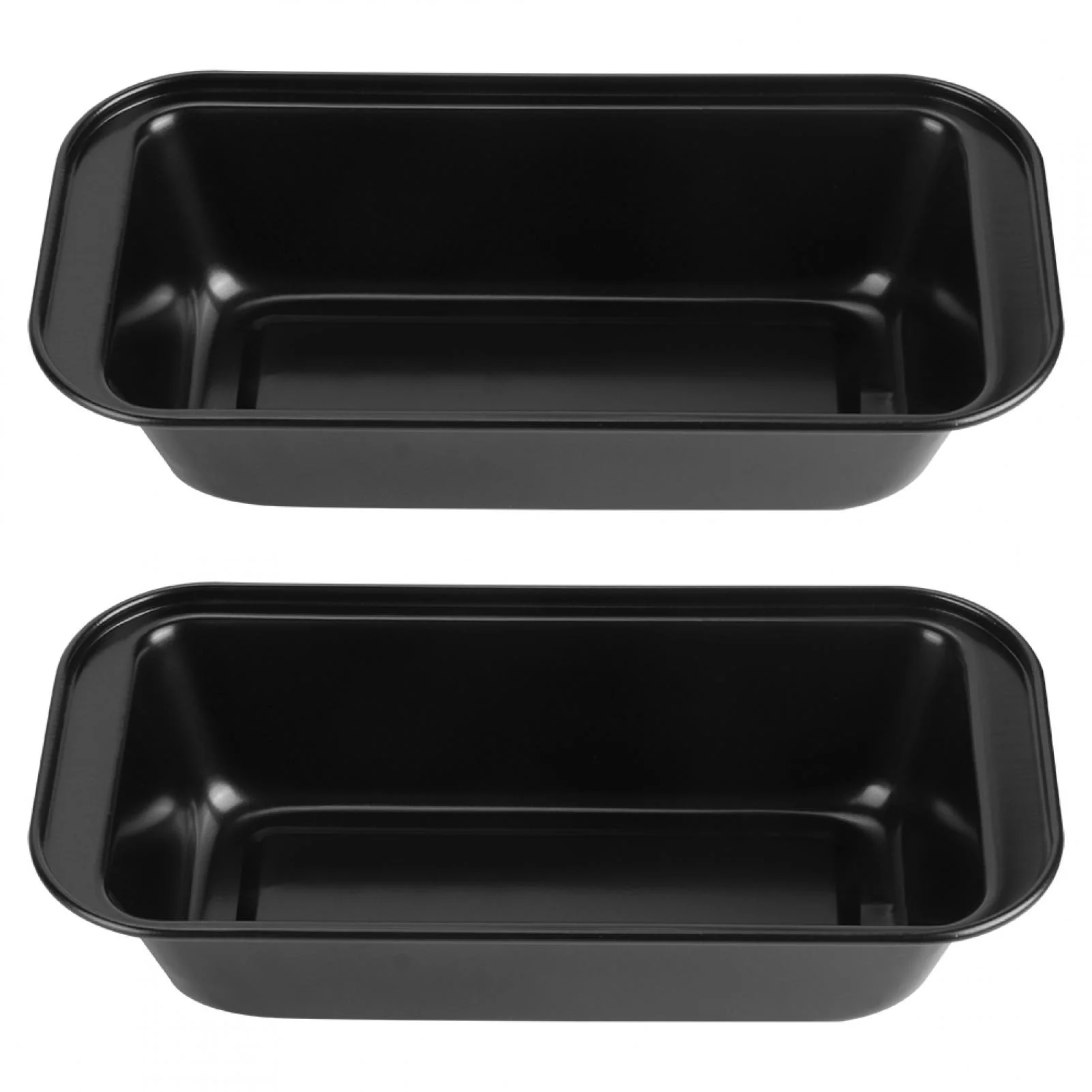 DEWIN Molde de Pan, Molde de Pan Tostado Rectangular Molde de Pan Molde de Pastel Molde de Acero al Carbono Antiadherente Moldes para Hornear (Negro)
