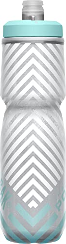 CamelBak Podium Chill Bike Insulated Squeeze Water Bottle Navy Stripe, 24oz