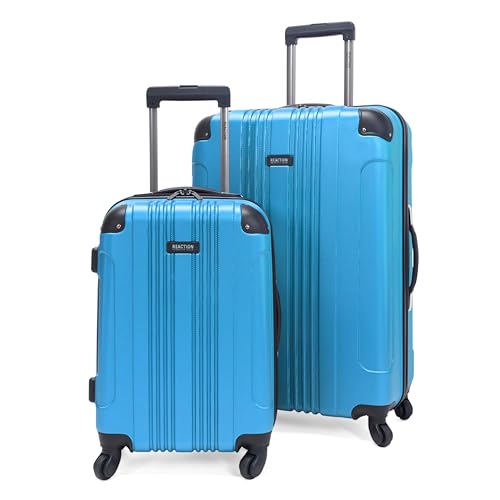 Kenneth Cole REACTION Out of Bounds Lightweight Hardshell 4-Wheel Spinner Luggage, Cobalt Blue, 20-Inch Carry On
