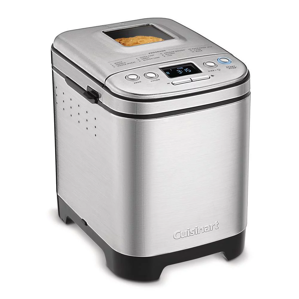Cuisinart CBK-110 Compact Automatic Bread Maker (Silver) with Knife and Board