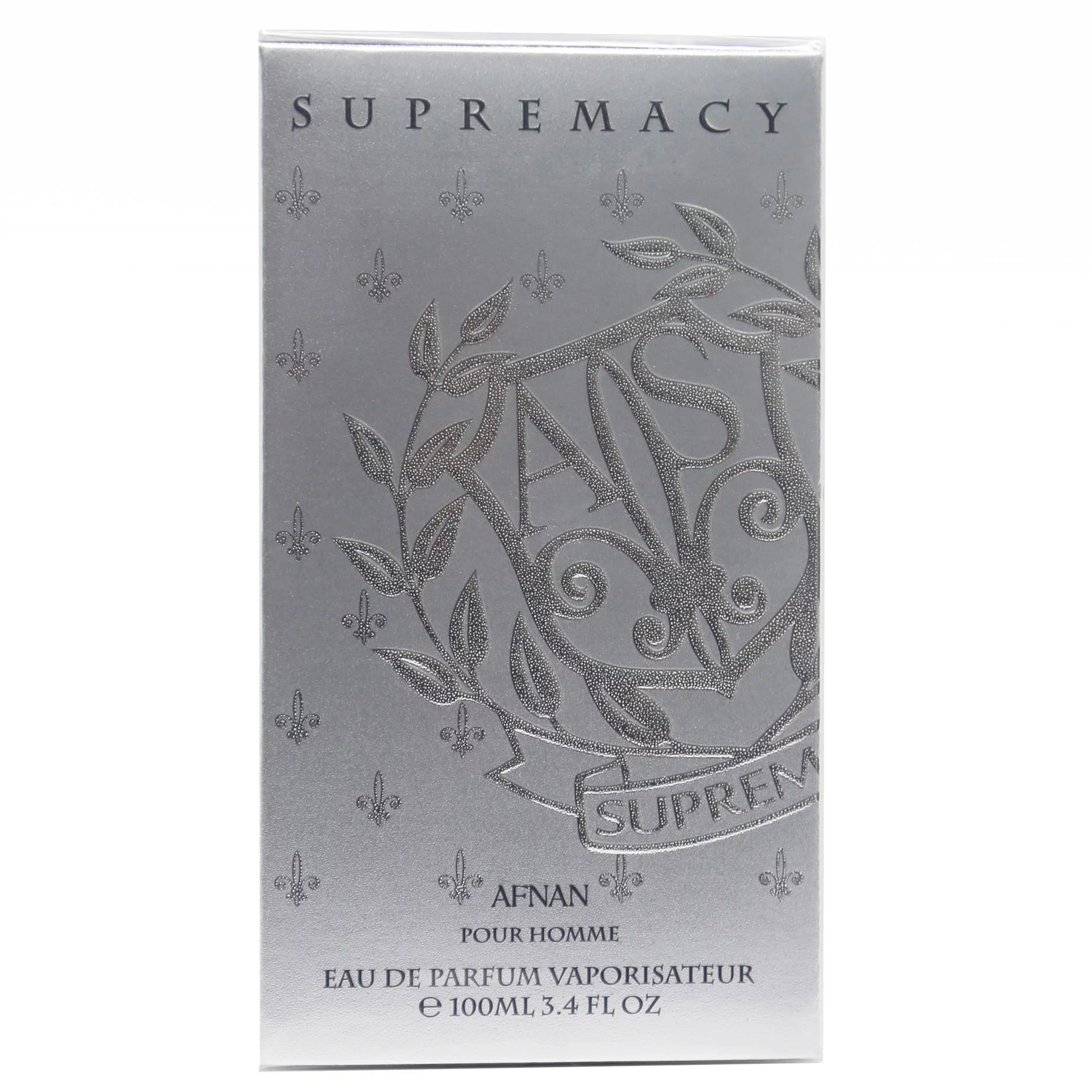 Supremacy Silver by Afnan, 3.4 oz Eau De Parfum Spray for Men
