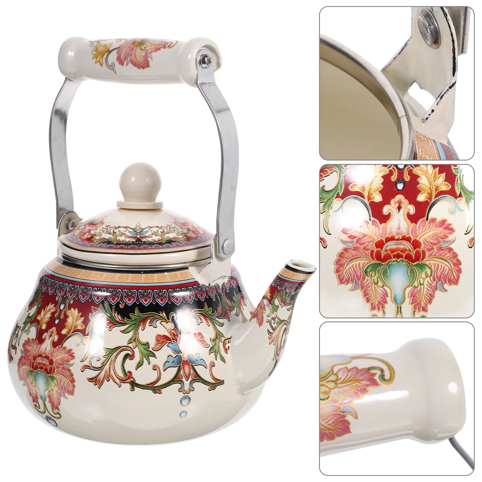 Enamel Tea Kettle Gas Stove Teakettle Thickened Water Kettle Heating Water Kettle