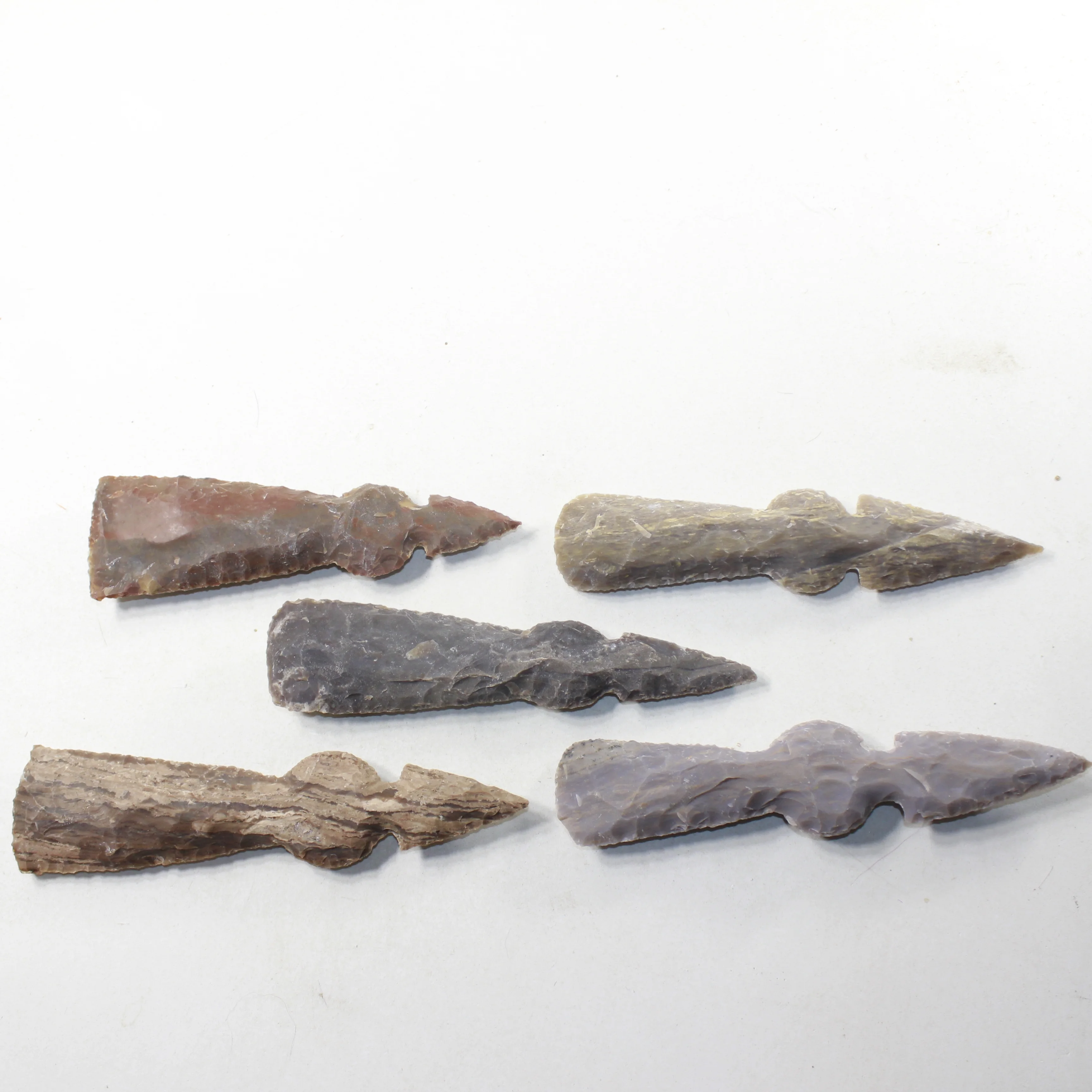 5 Stone Ornamental Tomahawk Heads #743-1 Ax Axe Hatchet