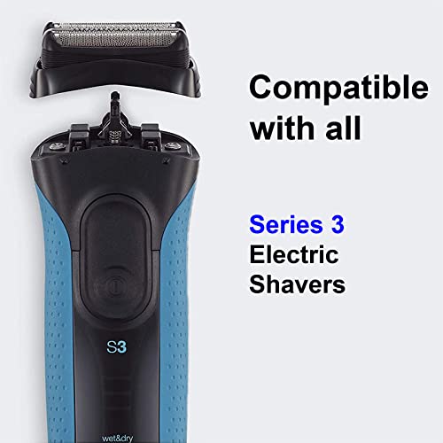Series 3 32B Foil & Cutter Replacement Head for Braun Electric Shaver, Compatible with Models 3000s 3010s 3020s 3030s 3040s 3050cc 3070cc 3080s 3090cc 320 330 340 350cc Series 3 Foil Shaver (1 Count)