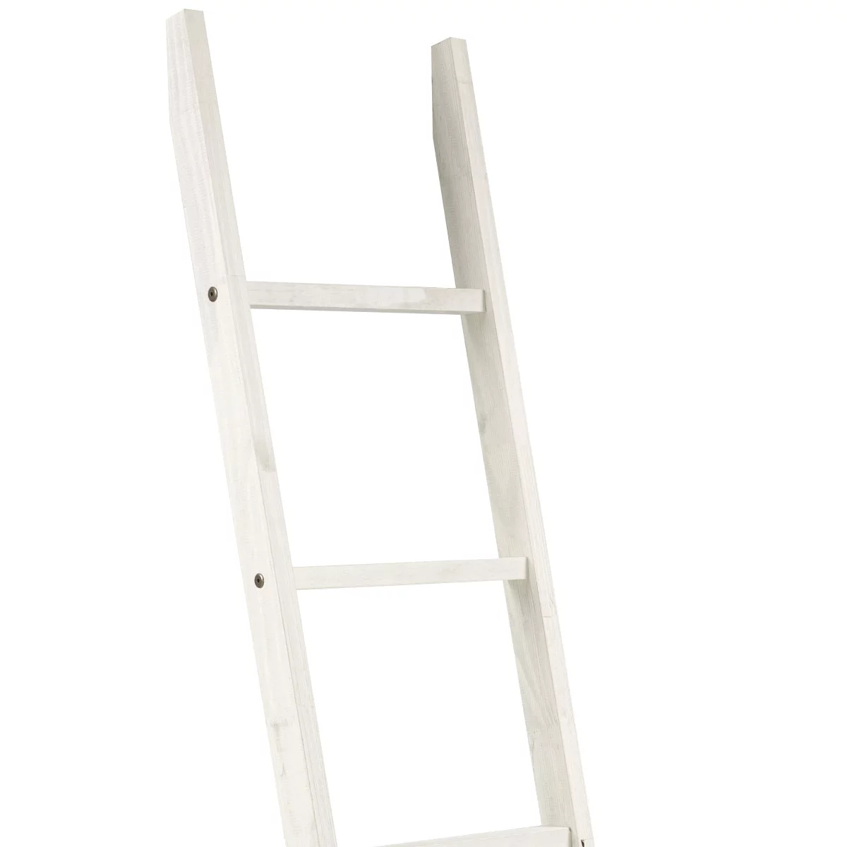 Wood Blanket Ladder White Distressed | Furniture Dash CAD222
