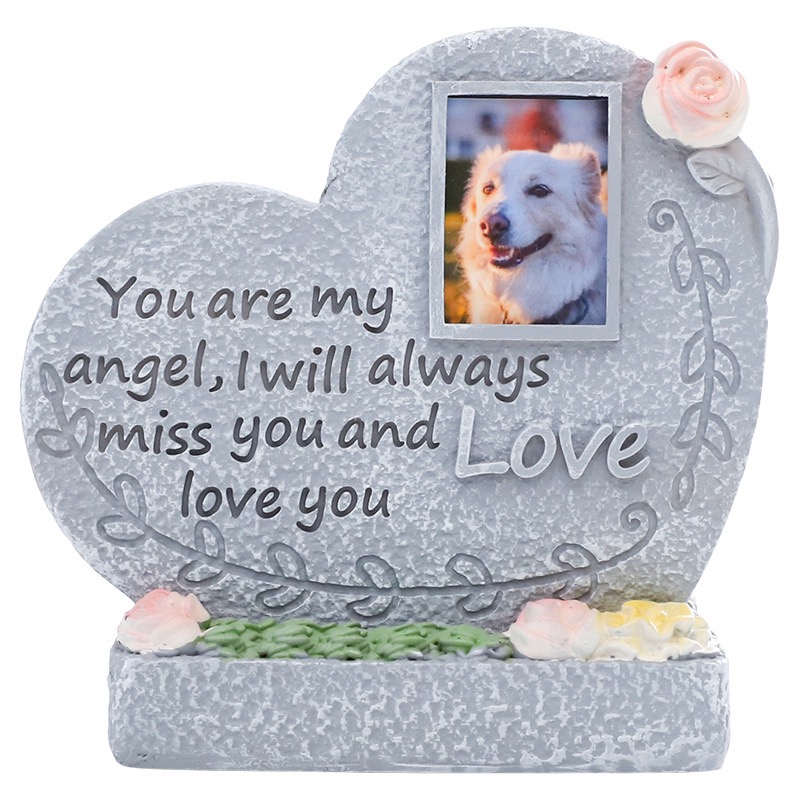 Personalized Pet Memorial Garden Stone for Dogs & Cats
