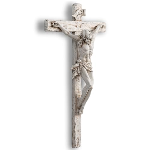 DevotedWalls Realistic Wall Crucifix,Lifelike Jesus Crucifixion Statue,12
