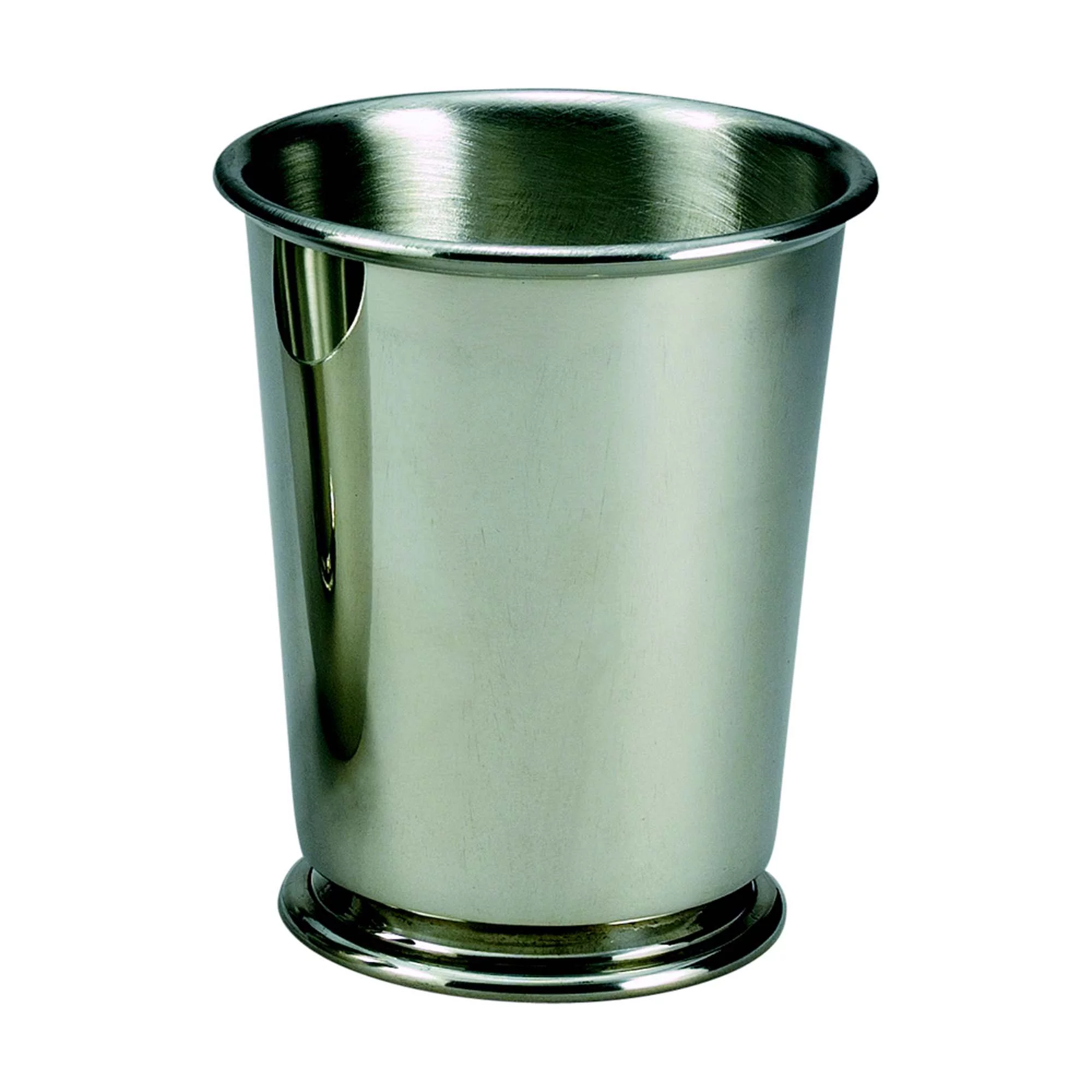 Creative Gifts International  10 oz Pewter Mint Julep Cup with 3.75 in. - Green