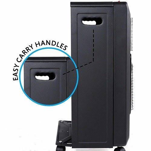Cabinet Heater Dual Purpose Propane and Electric Foldable Black