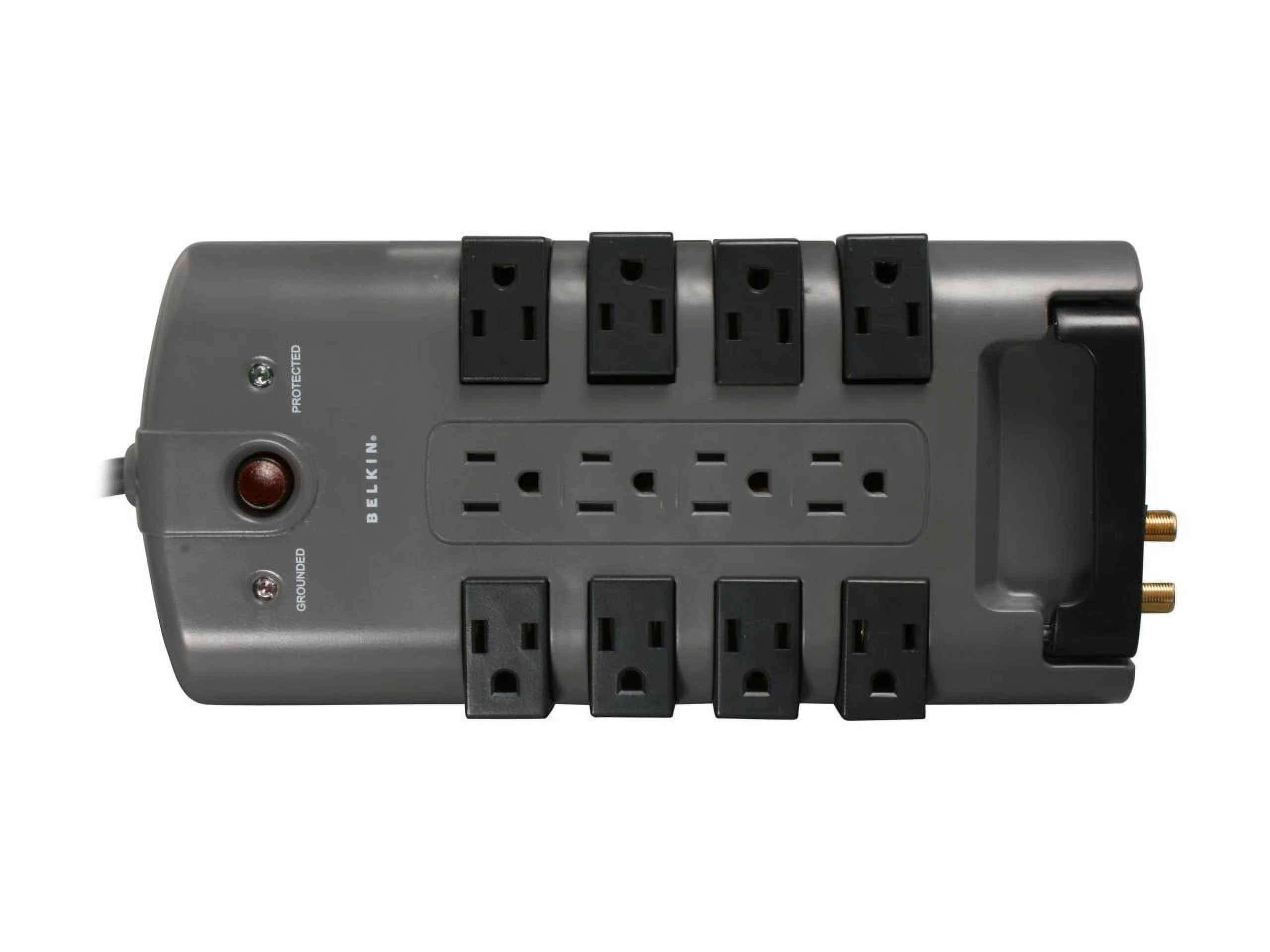 Belkin PivotPlug 12-Outlet Surge Protector, Black, 8 Foot Cord