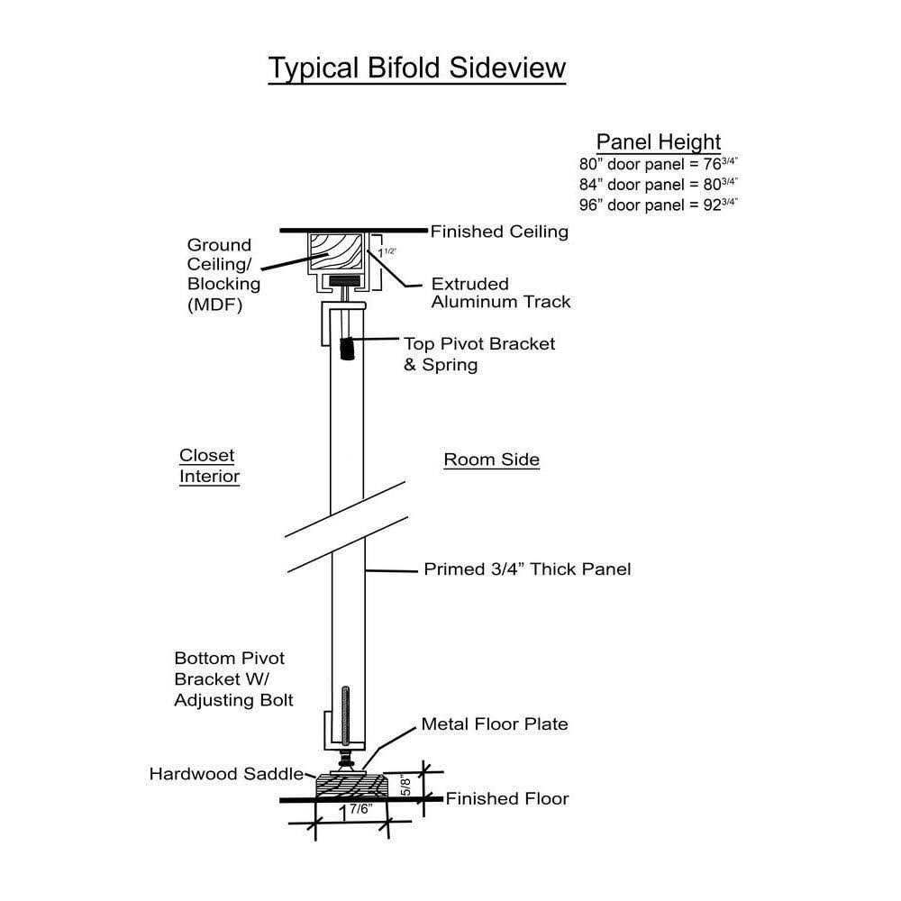 Mirrored Bi-Fold Door Custom Door and Mirror Mirrored Edge