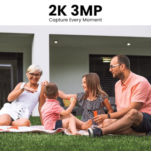 Cameras for Home Security-2K Wireless Security Camera Outdoor with AI Motion Detection & Siren, Non-Stop Solar Powered Charging, Color Night Vision, SD/Cloud Storage, Waterproof, S1 4P