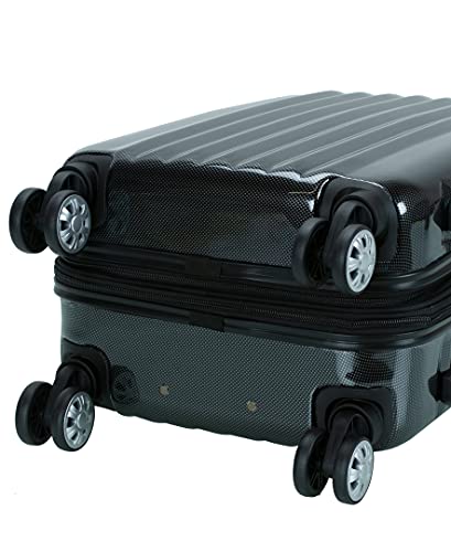 Rockland Melbourne Hardside Expandable Luggage with Spinner Wheels, 2TONENAVY, 2 Piece (20/28)