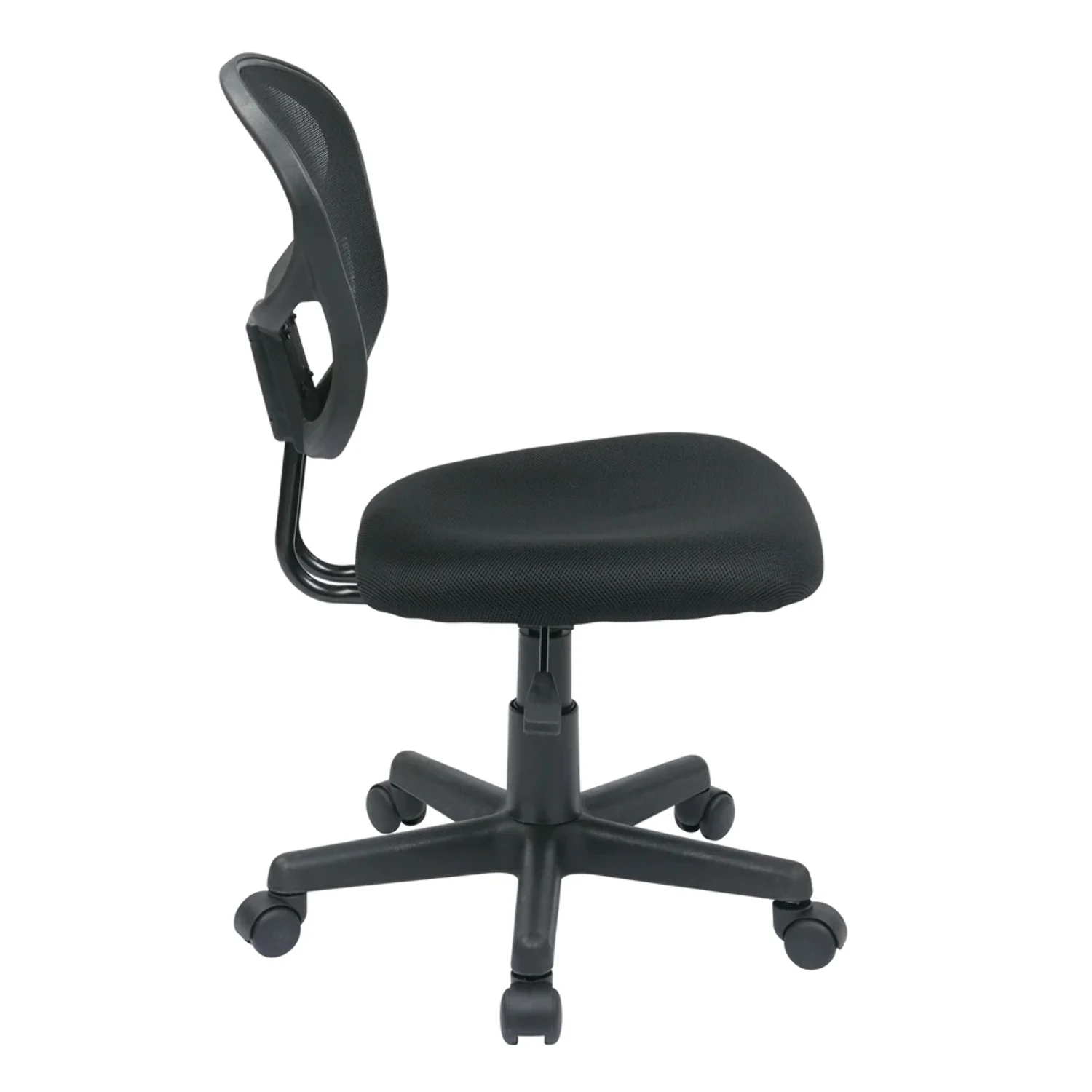 OSP Home Furnishings Mesh Task Chair in Black Fabric