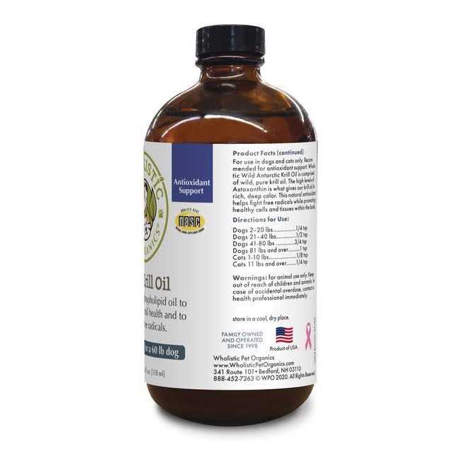 Wholistic Pet Organics Krill Oil Capsules Dog & Cat Supplement - Pet Supplies online store