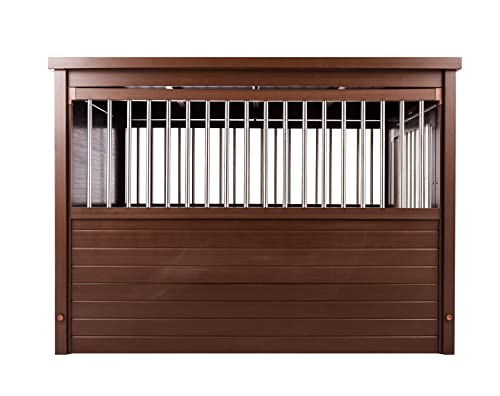 New Age Pet ecoFLEX Pet Crate/End Table, Small, Espresso 23.8