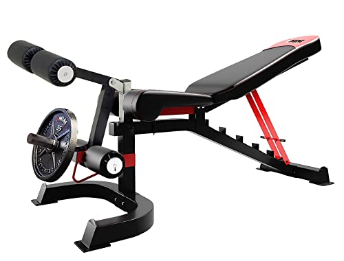 MiM USA Hercules EX Commercial All in One Gym Machine w/400 lb Weight Stack Jammer Arms Adj Bench Leg Press Leg Extension Arm Curl LAT Seat Complete Attachment