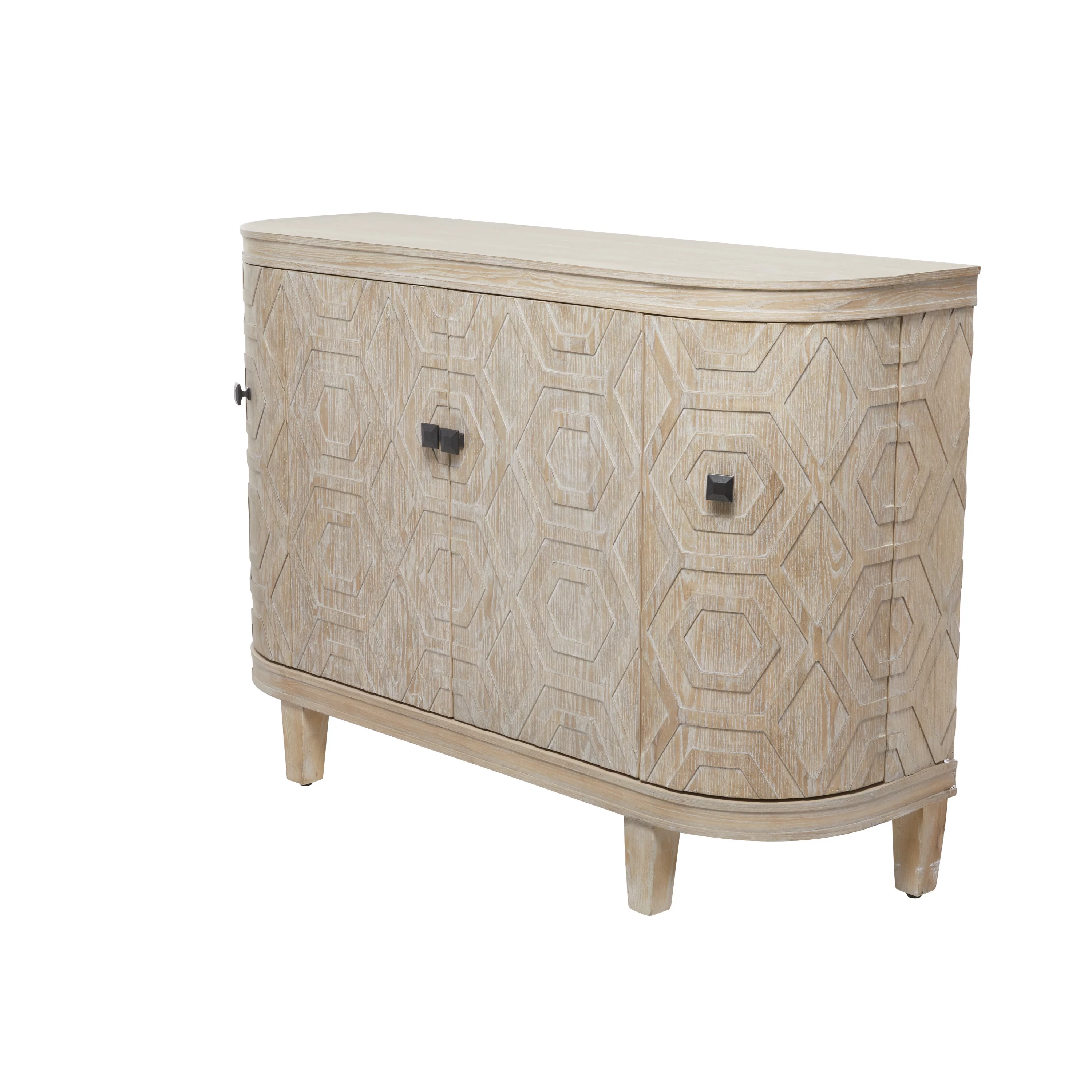 DecMode Wood Traditional Cabinet with a Neutral Palette, 47