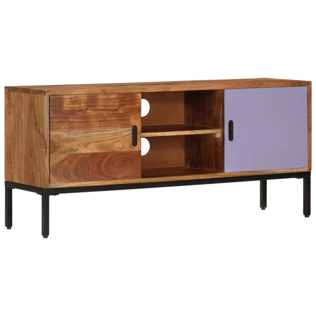 Dcenta TV Stand Honey Brown and Gray 43.3