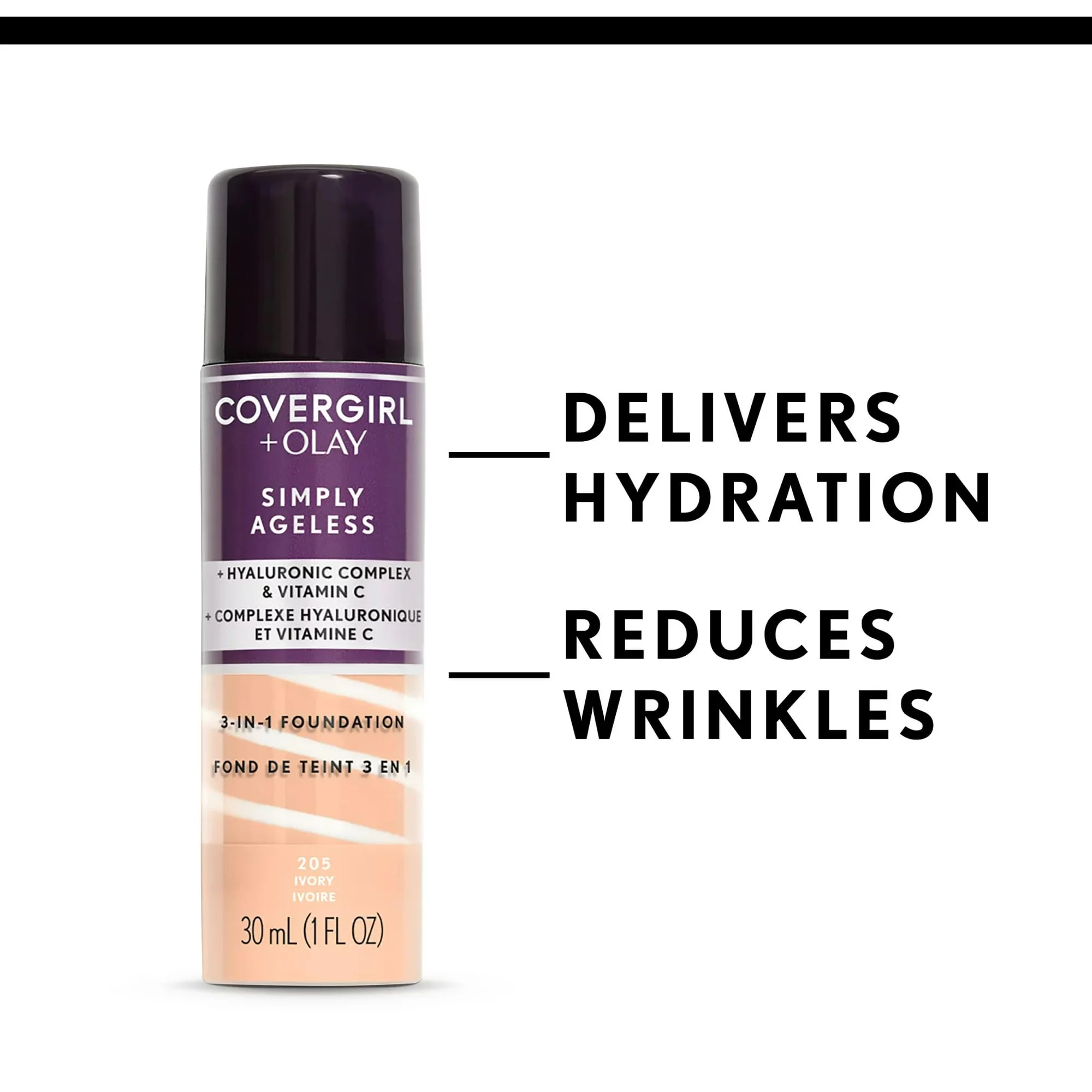 Covergirl + Olay Simply Ageless 3-In-1 Liquid Foundation, Creamy Natural